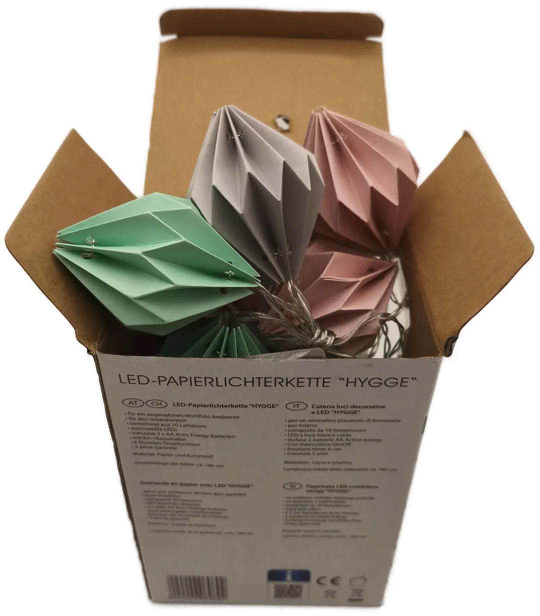 LED Origami-Papierlichterkette - Bild 4
