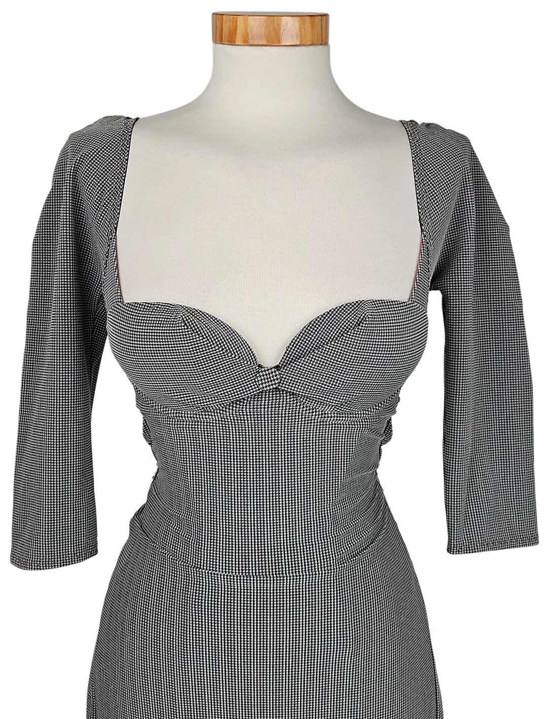 Agent Provocateur Damen Midikleid, grau/schwarz - Gr. S  – Bild 4