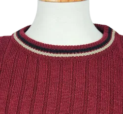 BATY Fashion Vintage Pullover, weinrot - Gr. XXL - Bild 4