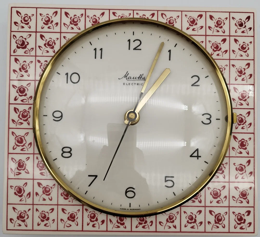 Mauthe Electric Wanduhr - nicht funktionstüchtig! / 50er-70er - Bild 4