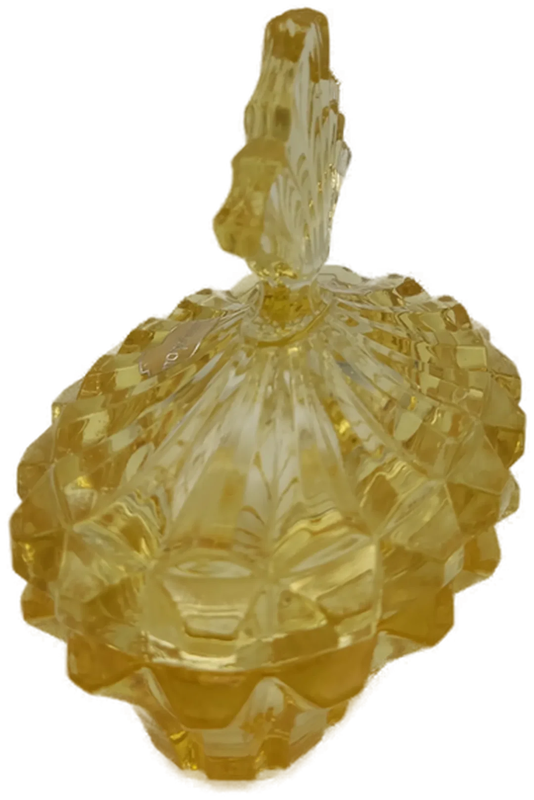 Pompadour Kristallglasschale mit Deckel 1970er Jahre – Bild 2