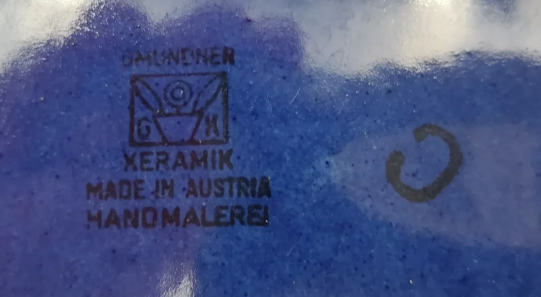 Gmundner Keramik "Dirndl blau" - Speiseteller 24 cm (6-teilig) – Bild 4