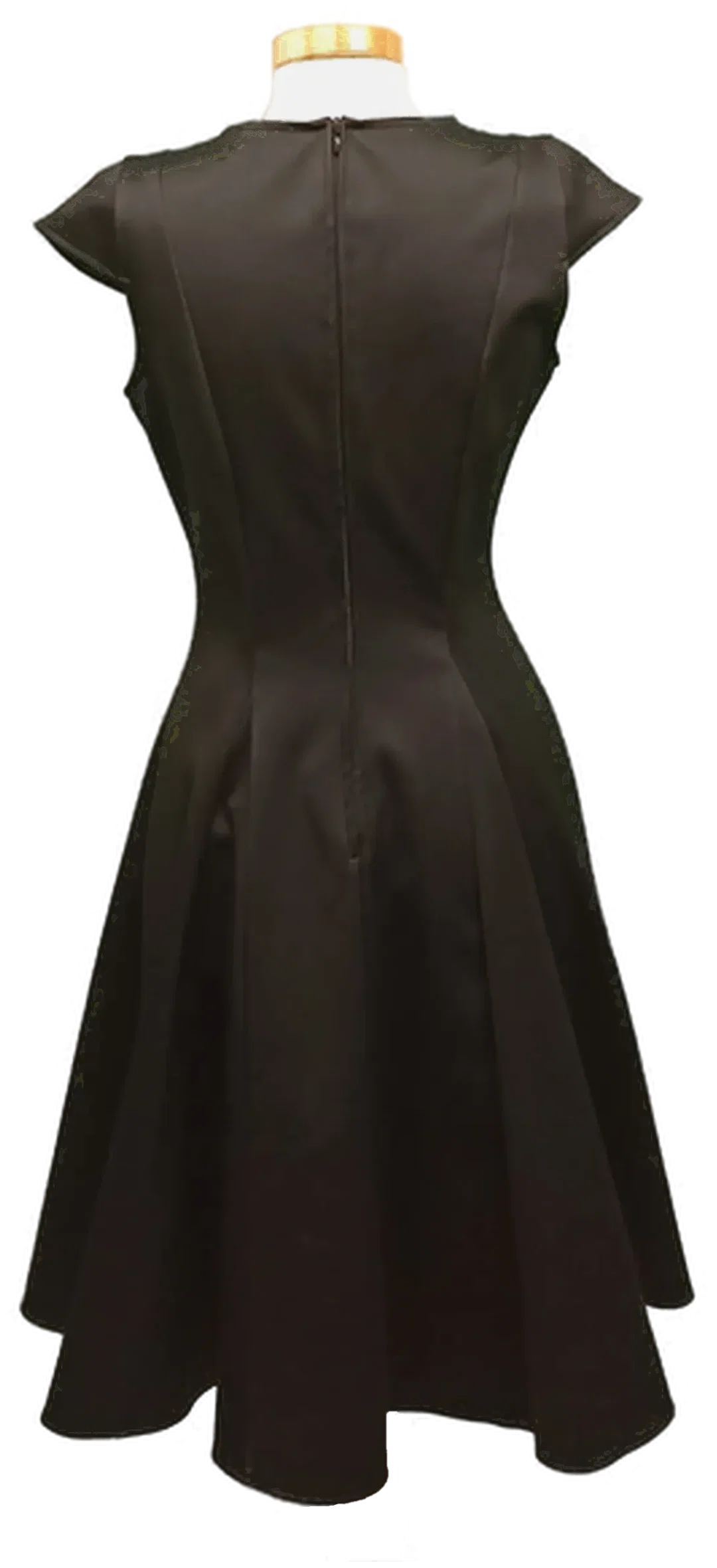 Orsay Damen Stretch-Satin-Midikleid schwarz Gr. S – Bild 2