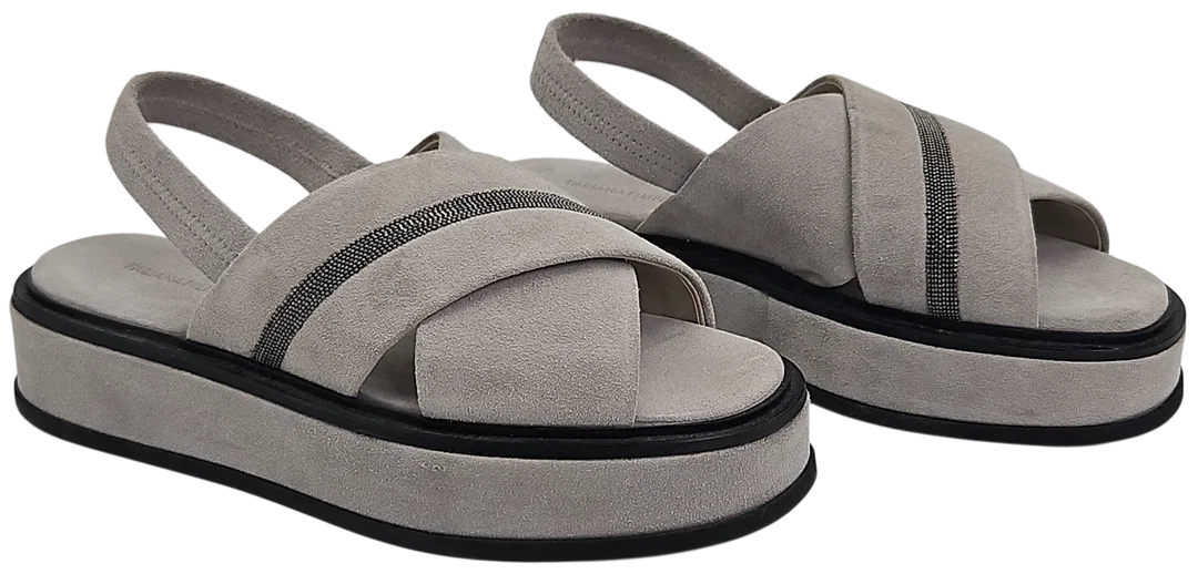 FABIANA FILIPPI Damen Sandalen, grau - Gr. 37 - Bild 1