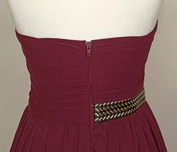 Asos Maxi-Abendkleid weinrot Gr. S - Bild 3