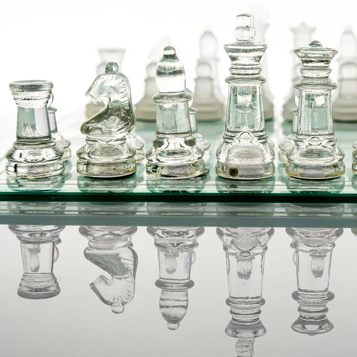 Schach & Dame aus Glas – Bild 2
