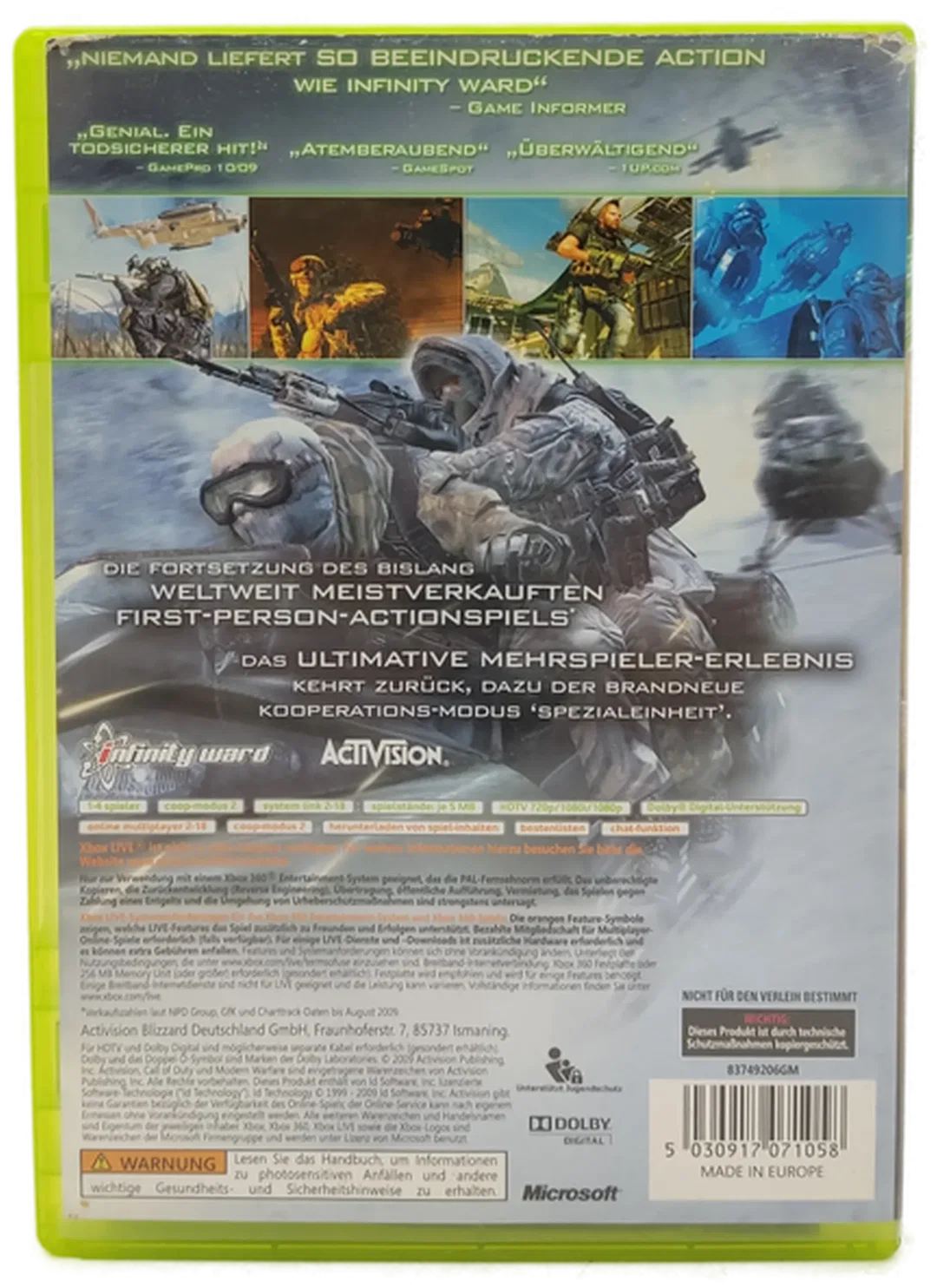 XBOX 360 Game "Call of Duty - Modern Warfare 2" – Bild 2