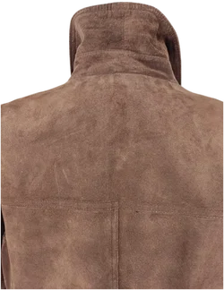 Echtlederjacke "Fascination in Leather", langarm mit Kragen, dunkelbraun mit Taschen, Größe 42 – Vorschau 5