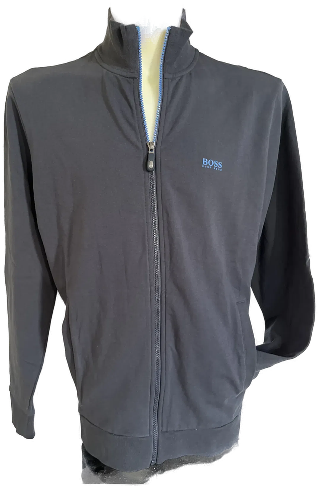 HUGO BOSS Herren Weste blau Gr. L mit Seitentaschen - Bild 1