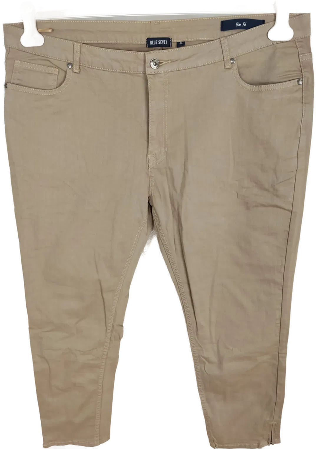 Blue Seven Damen Stretch-Jeans in Beige, Größe 46 - Bild 1