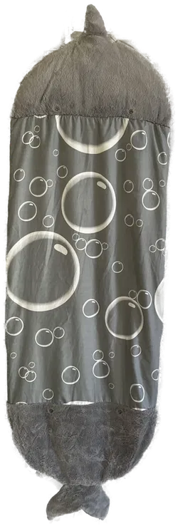 Happy Nappers Hai- flauschiger Kinderschlafsack und Kissen (2 in 1) grau | Large 6-12 Jahre  - Bild 4