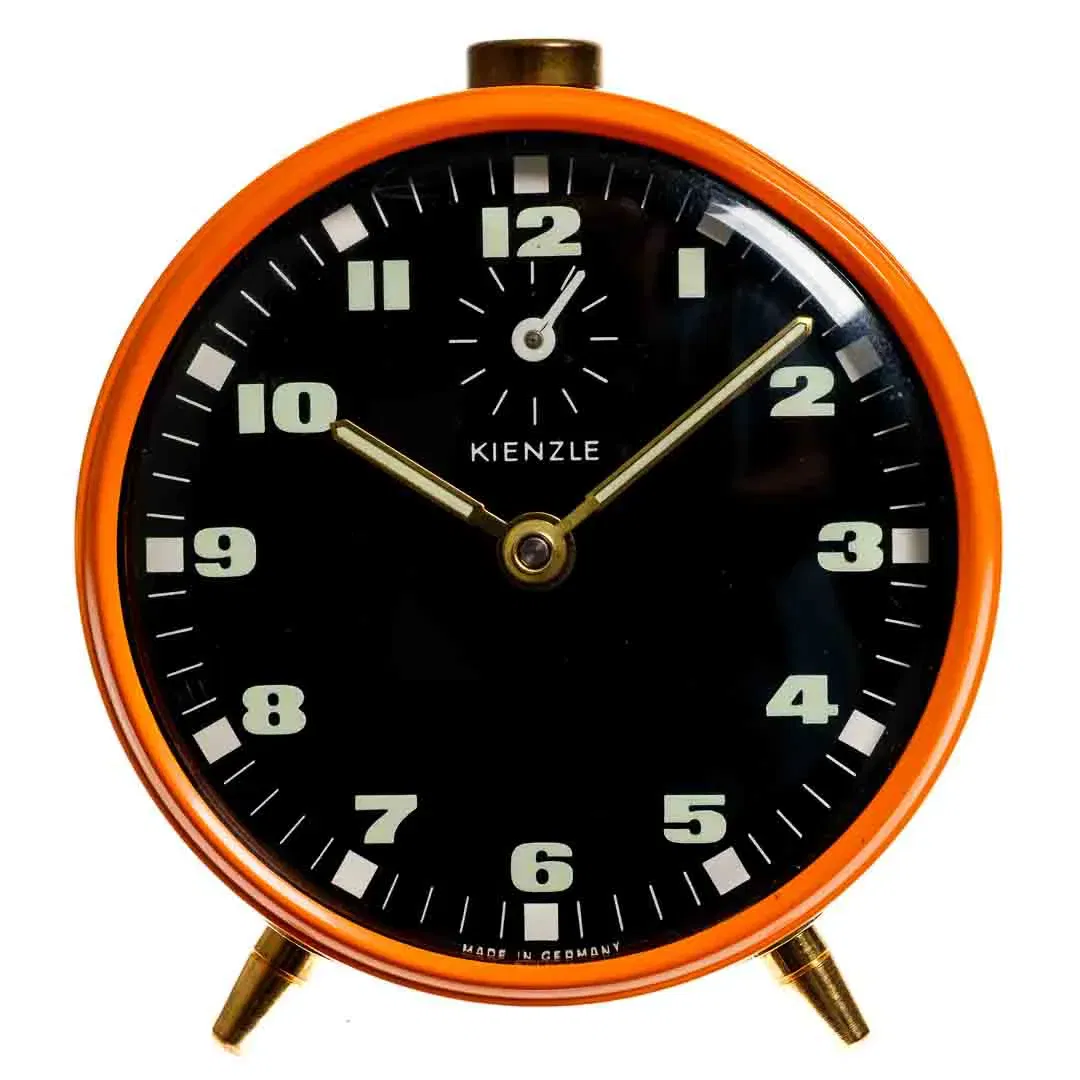 Vintage Kienzle Wecker Orange | Mechanisch | 70er Jahre Design - Bild 1