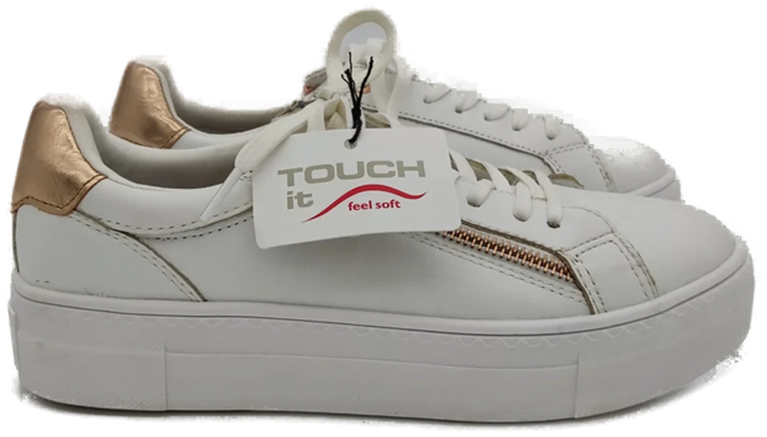 Tamaris Damen Sneaker weiß/rosegold – Bild 4