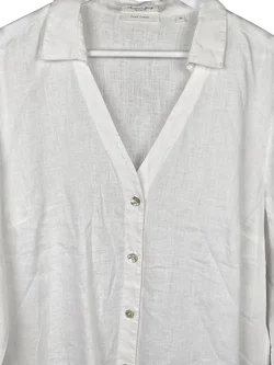 CHRISTIAN BERG Damen Leinenhemd, weiß - Gr. XXXL – Vorschau 3