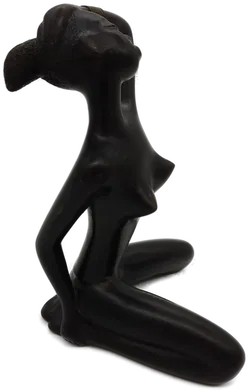 Anzengruber Leopold Kunst-Skulptur African Woman 1950s Austria  - Bild 4