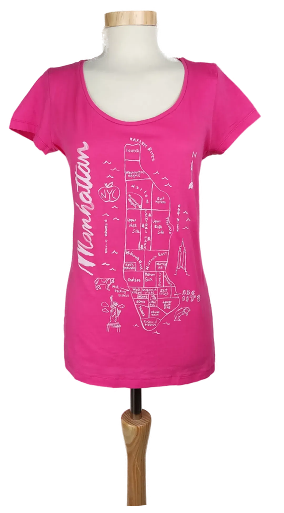 Benetton Damen T-Shirt pink - M/38 - Bild 4