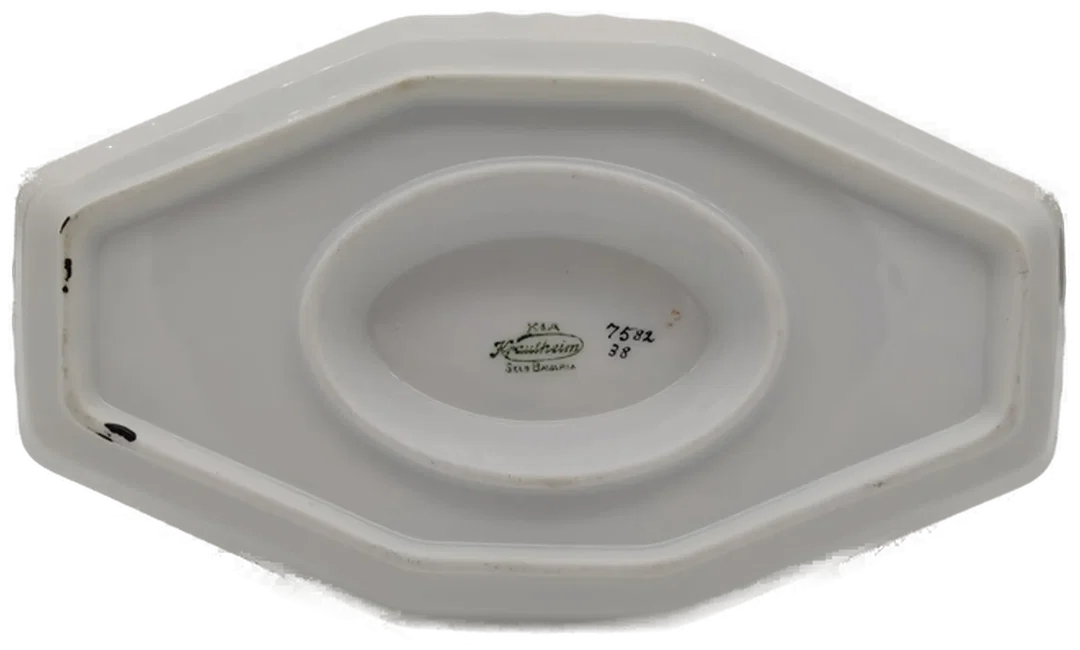K&A Krautheim Selb Bavaria Sauciere Porzellan, B/ 23 cm – Bild 4