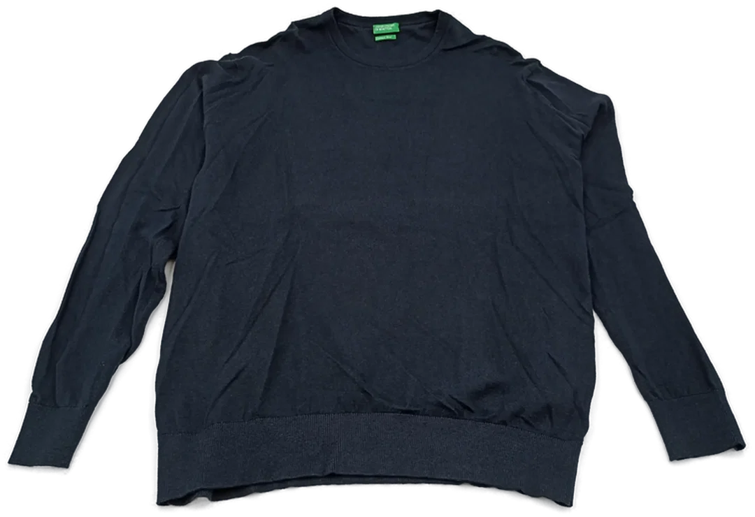 United Colors of Benetton Kinderpullover dunkelblau Gr. M – Bild 1