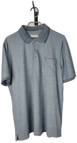 Bugatti Herren Poloshirt Grau Meliert | Zeitloser Regular Fit - Bild 5