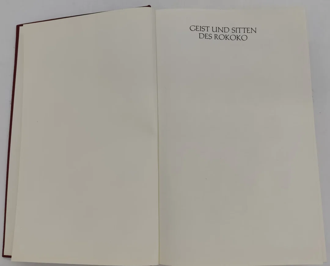 Buch "Geist und Sitten des Rokoko" von Franz Blei 1923 – Bild 2