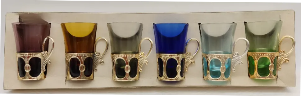 Vintage Likörgläser-Set – Bild 2