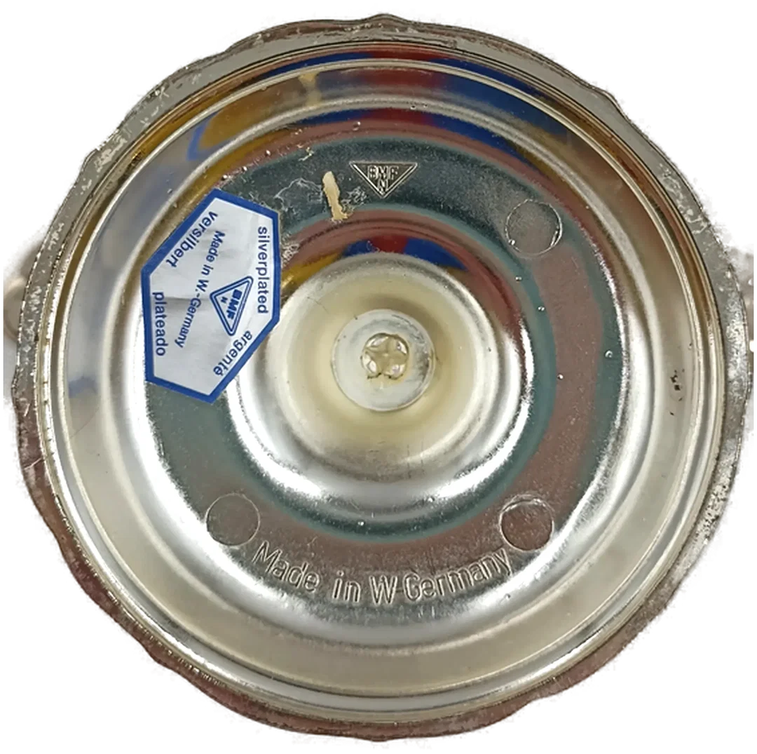 Vintage-Kerzenleuchter dreiarmig versilbert Made in West Germany BMF  – Bild 5