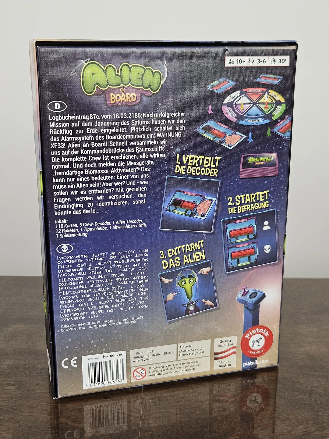 ALIEN ON BOARD - Gesellschaftsspiel - Piatnik  – Bild 2