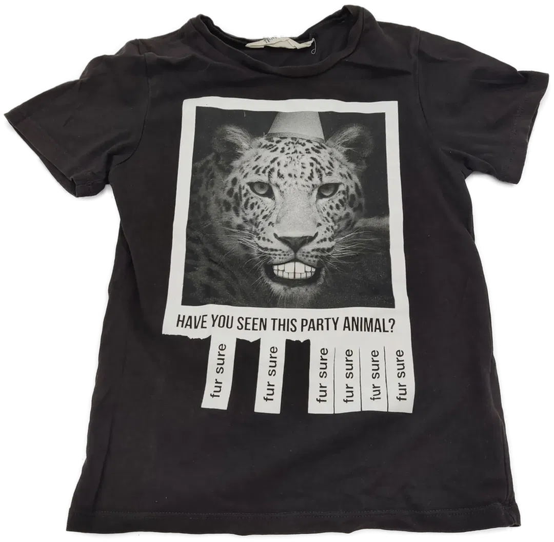 H&M Kinderkurzarm T-shirt schwarz - 110-116 - Bild 4