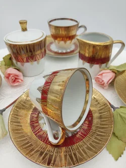 Bavaria Porzellan Kaffeeservice mit Schönheitsfehler | Vintage-Schatz - Bild 3