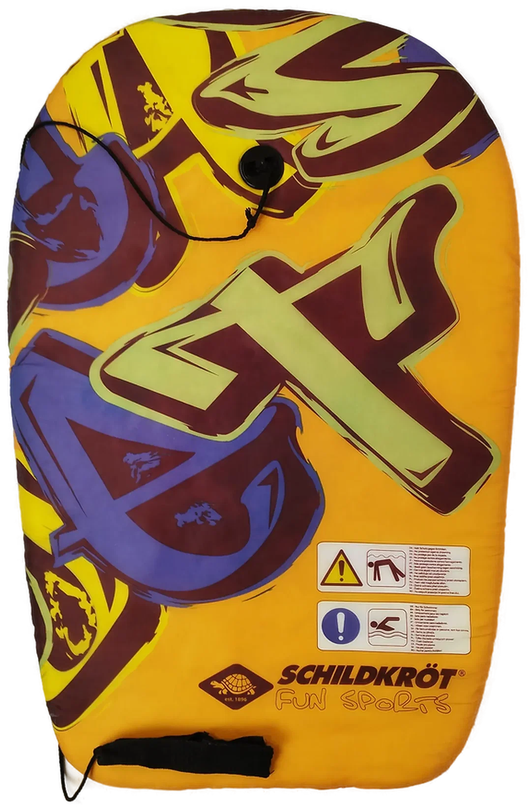 Kinder-Bodyboard Schildkröt, Mit Charakterspur | Sommer-Spaß - Bild 1