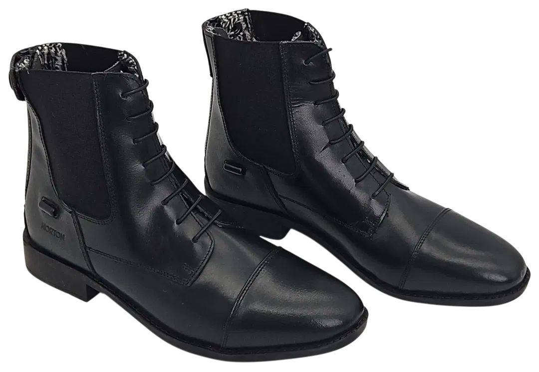 Norton LACETS FOURRÉES Leder Reitstiefeletten, schwarz - Gr. 40 - Bild 4