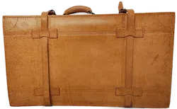 Antik Lederkoffer Cognac Vintage - Bild 1