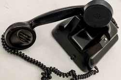 Vintage Bakelit Telefon Wählscheibe – Deko Requisite Tischfernsprecher - Bild 2