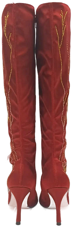 Vizzano Ana Hickmann Damenstiefel rot Gr. 37 - Bild 5
