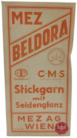 Vintage MEZ Beldora Stickgarn mit Seidenglanz, 10 Stück in der Originalverpackung - Bild 3