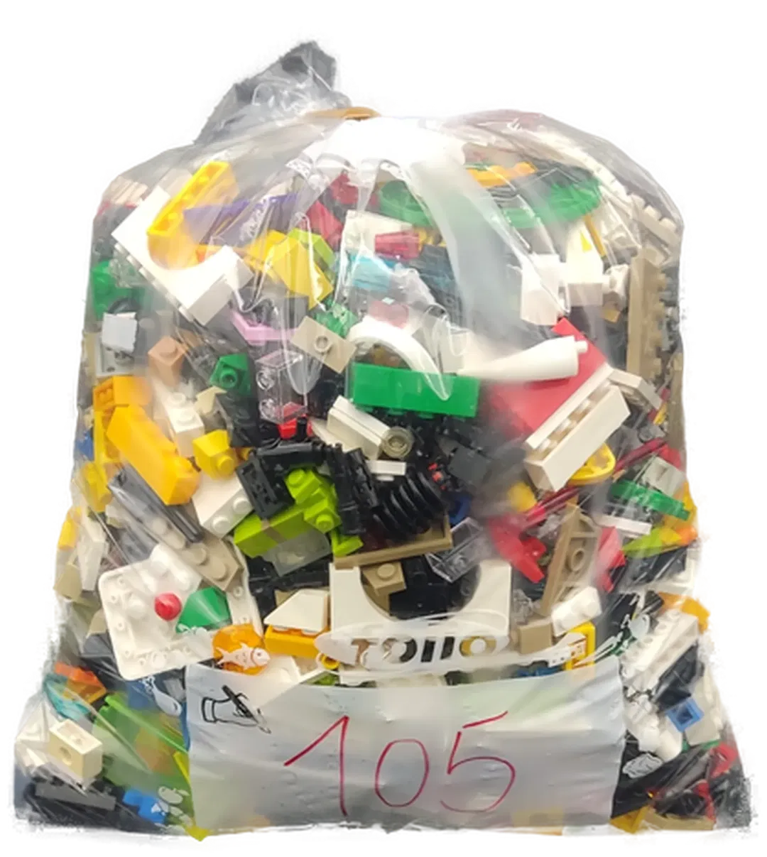 1,5 Kilo Lego Steine gemischt - Bild 4