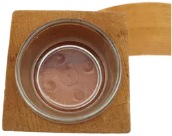 Herzförmiger Kerzenständer aus Holz - 23cm hoch - Bild 4