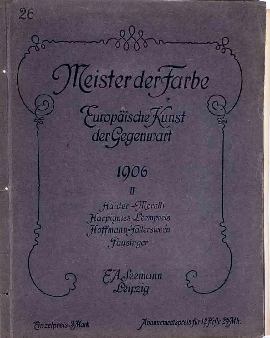 Meister Der Farbe "Europäische Kunst der Gegenwart" 11 Exemplare herausgegeben zw. 1906 und 1909 von E.A.Seemann – Bild 6