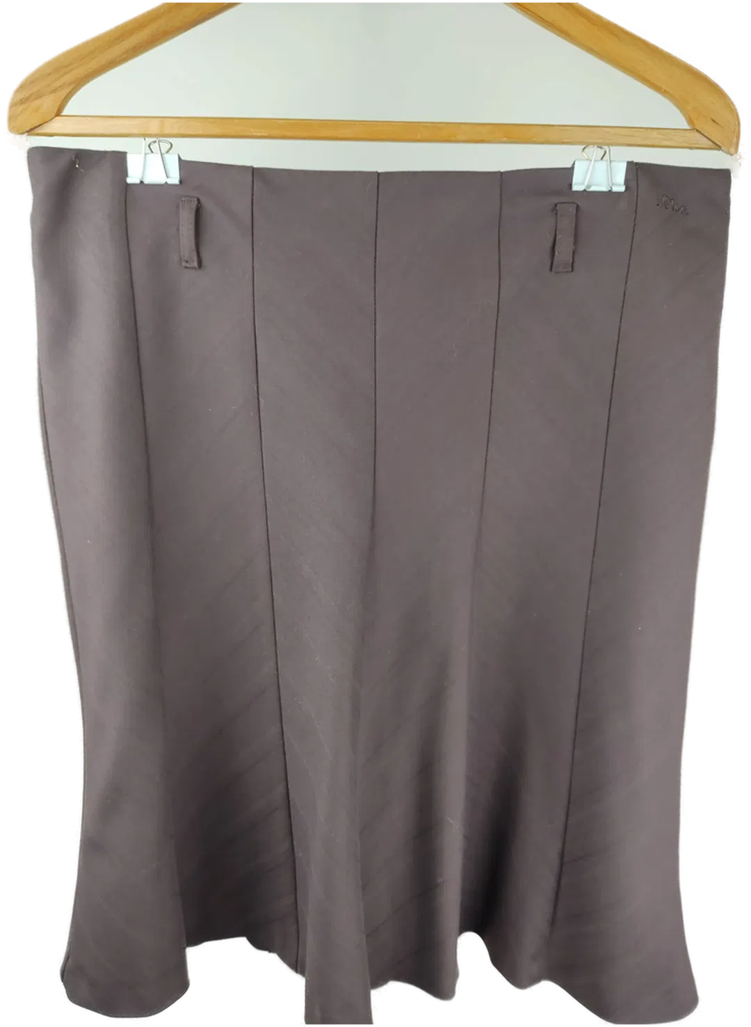 S. Oliver Damen Midi Rock braun- XL/42 - Bild 1