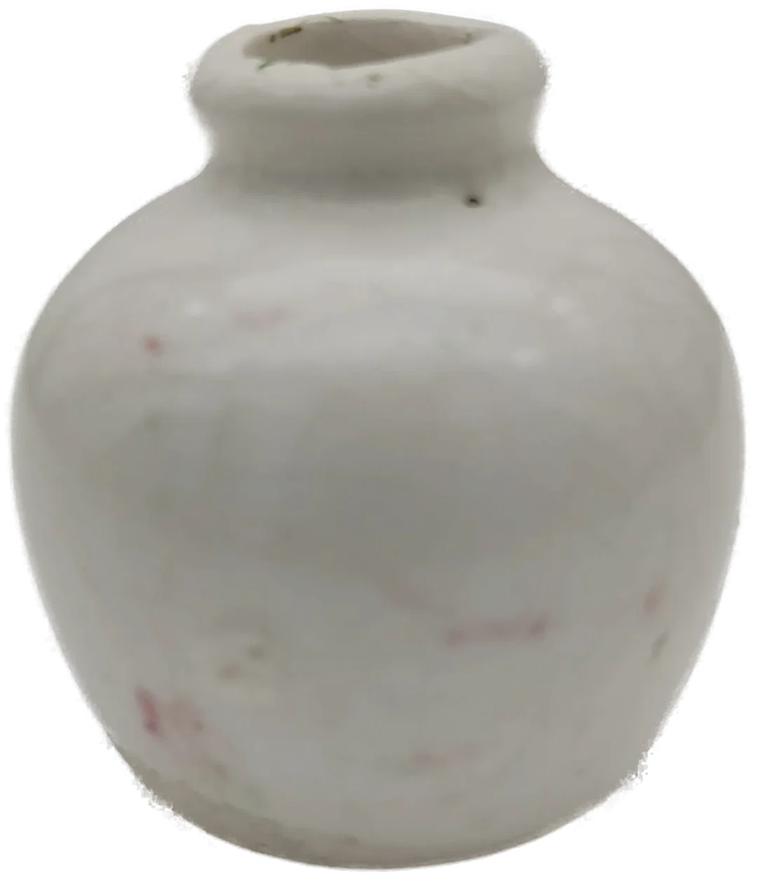 Puppenhaus Zubehör: Miniatur Keramikvase mit Blumenmotiv | Sammlerstück  – Bild 3