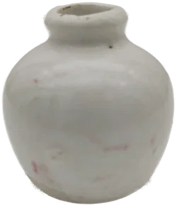Puppenhaus Zubehör: Miniatur Keramikvase mit Blumenmotiv | Sammlerstück  - Bild 3