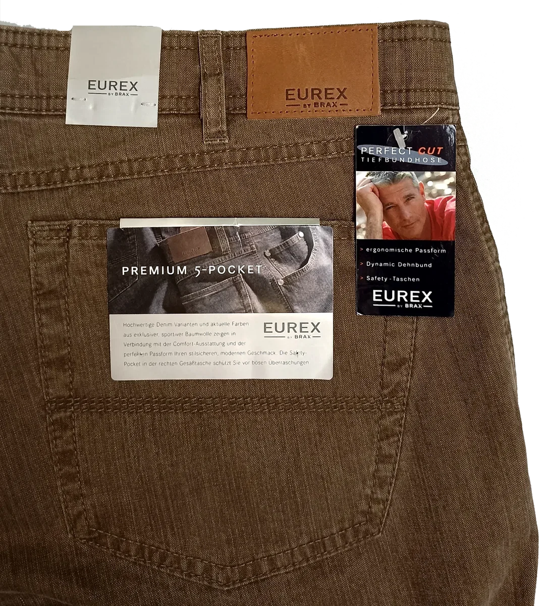 Eurex by Brax Herren Jeans braun Gr. 28U – Bild 3