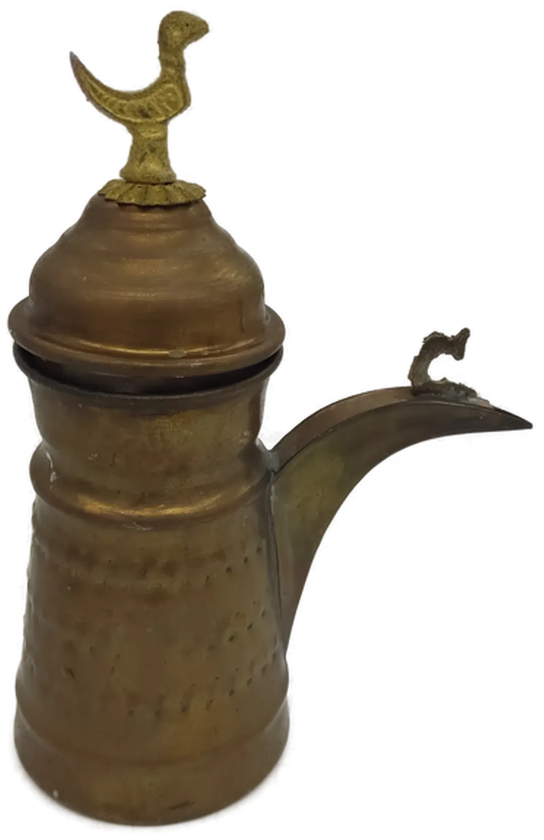 Kaffeekanne aus Messing mit Deckel, Höhe 17cm - Bild 1