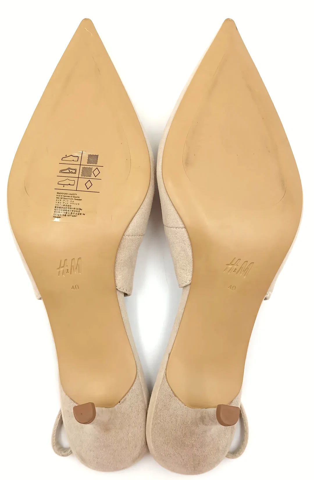 H&M Slingpumps creme Gr. 40 – Bild 4