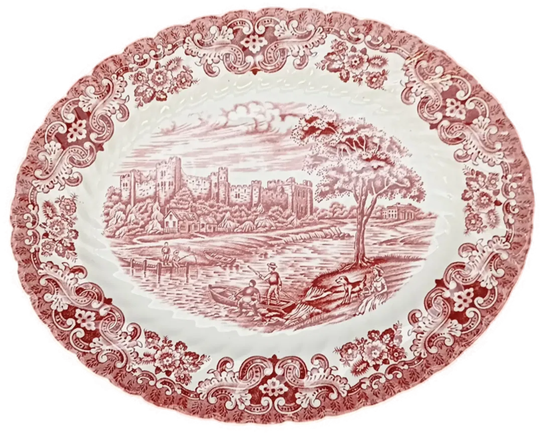 British Anchor Beilagenplatte - Old Country Castles (rot) - Bild 1