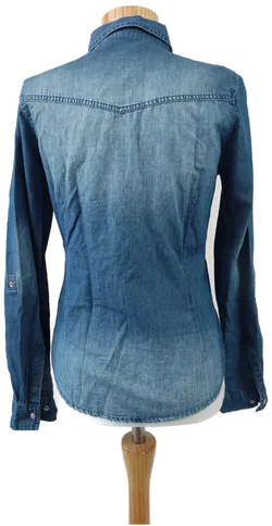 Only Damen Bluse, blau - Gr. 34 (S) - Bild 3