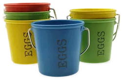 Eierbecher Eimerform 6er-Set | Geschenkidee Frühstück - Bild 2