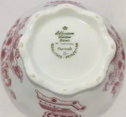 Seltmann Weiden Theresia Zuckerdose mit Deckel rot/weiß mit Goldrand - Bild 4