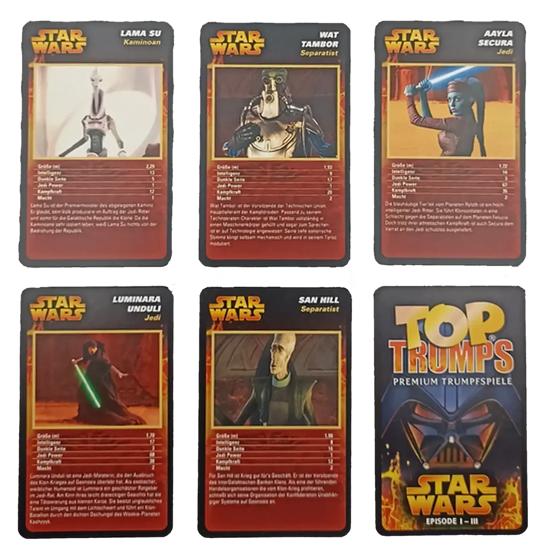 Top Trumps Trumpfkartenspiel Star Wars Episode I - III – Bild 4