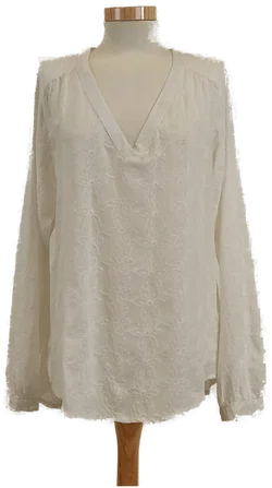 L.O.G.G. Damen Langarmbluse, Gr. 36, Allover floral bestickt - Bild 1